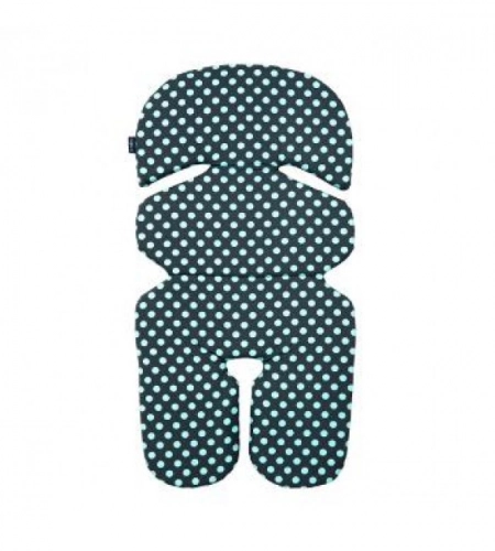 Вкладыш в автосиденье no.1 grey/turquoise spots Womar PWF-023