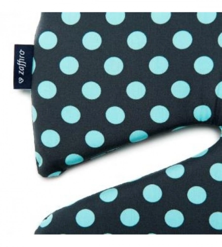 Вкладыш в автосиденье no.1 grey/turquoise spots Womar PWF-023