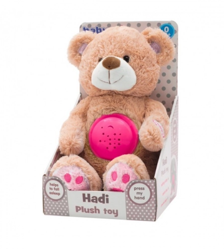 Projektors ar mūziku BEAR HADI pink BabyMix 37214