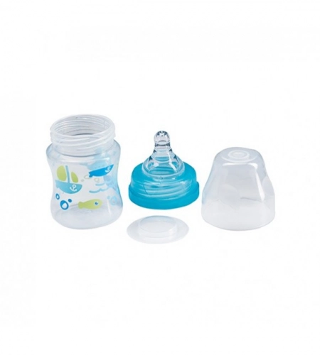 Pudele ar plato kakliņu 120 ml BabyOno 402/02 pink
