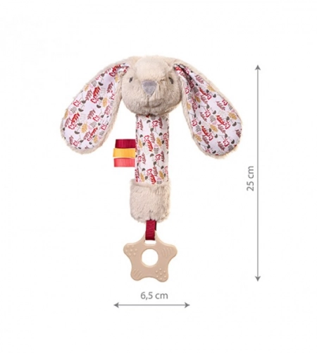 Rotaļlieta ar pīkstuli RABBIT MILLY BabyOno 1528