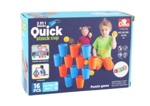 Sensoru spēle CUPS 3-in-1 77825
