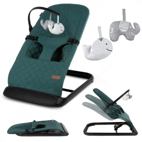 Кресло-качалка Kidwell LARO green/black