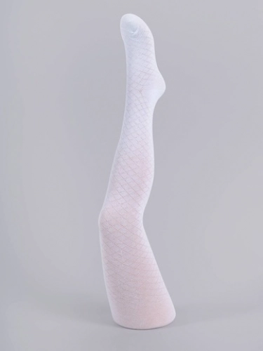 Zeķubikses žakarda, baltas 104-110 cm RAL-0006