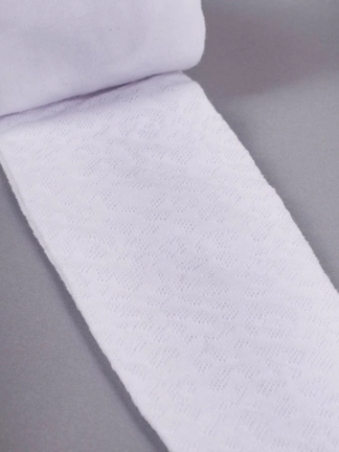 Zeķubikses žakarda, baltas 104-110 cm RAL-0006