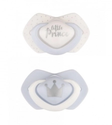 Mānekļi "ROYAL BABY" silikona simetriskās formas 0-6 mēn., Canpol 22/650 blue (2 gab.) [A]