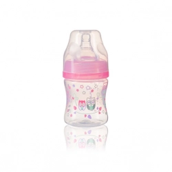 Pudele ar plato kakliņu 120 ml BabyOno 402/02 pink