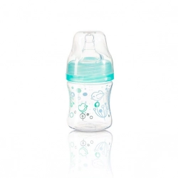 Pudele ar plato kakliņu 120 ml BabyOno 402/03 blue
