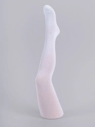 Zeķubikses žakarda, baltas 104-110 cm RAL-0006