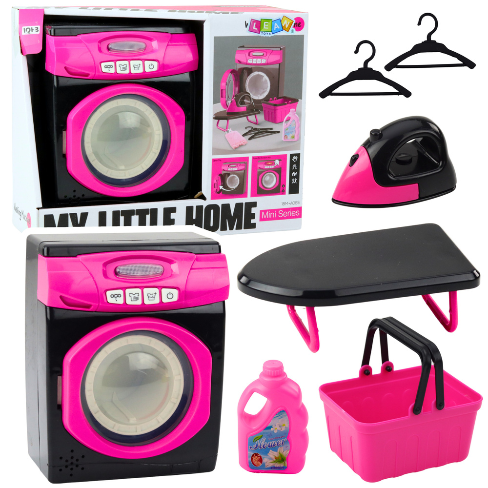 BabyBest.lv: Rotaļlietas meitenēm - Set of household appliances Interactive washing machine Soun...