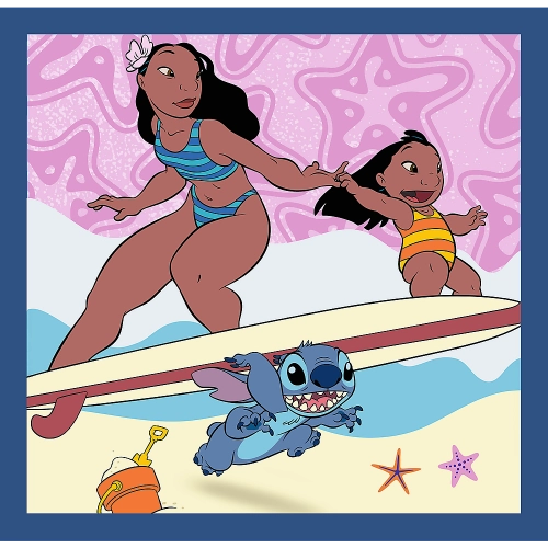 3-in-1 Puzzle – Time with Stitch – Lilo and Stitch Trefl 34896