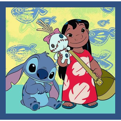 3-in-1 Puzzle – Time with Stitch – Lilo and Stitch Trefl 34896