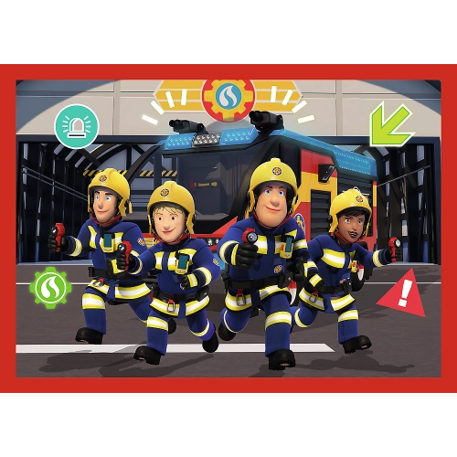 4-in-1 Puzzle - Adventures of Fireman Sam Trefl 34632