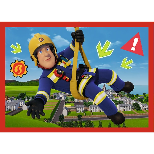 4-in-1 Puzzle - Adventures of Fireman Sam Trefl 34632