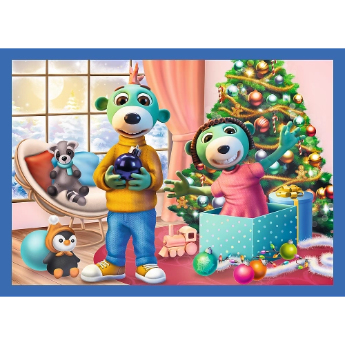 4-in-1 Puzzle – It's Snowing at the Trefliks' – Trefl 34657