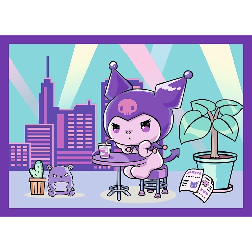 4-in-1 Puzzle – Kuromi's Day – Hello Kitty Trefl 34676