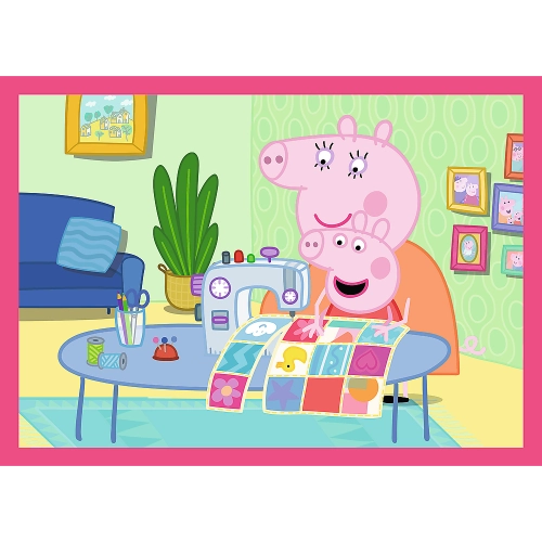 4-in-1 Puzzle (12, 15, 20, 24) – Peppa Loves Adventures – Trefl 34672