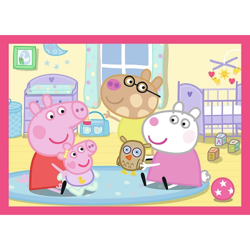 4-in-1 Puzzle (12, 15, 20, 24) – Peppa Loves Adventures – Trefl 34672