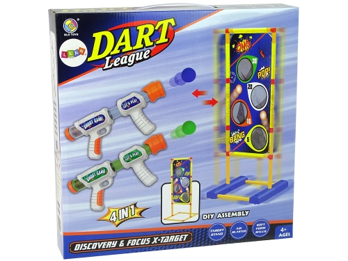 4 in 1 Target Toss Game Bags Foam Ball Gun