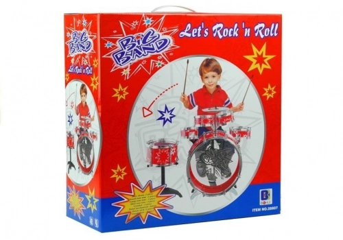6 Drums With Disc Set For Young Drummer Blue
