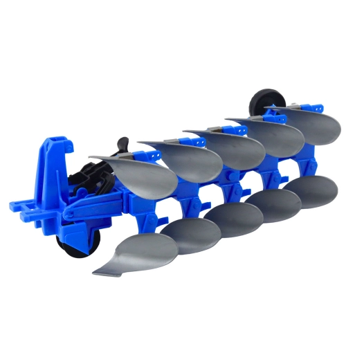 Agricultural Farm Tractor With Plow Drive Green