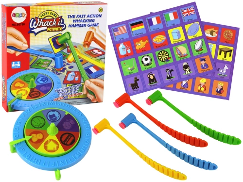 Arcade Competitive Card Game Spinner Hit with the Hammer