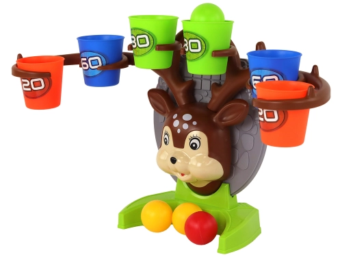 Arcade Game Throwing a Ball at a Jelonek Target