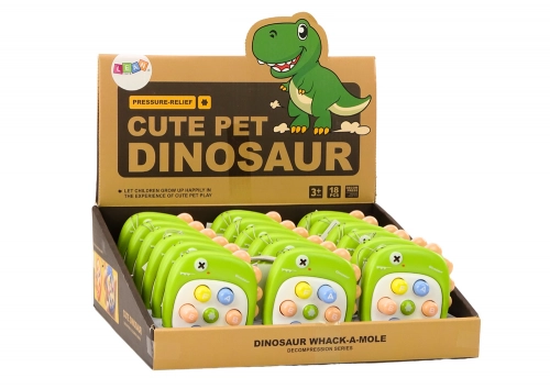 Arcade Game Whack A Mole Letters Dinosaur Green