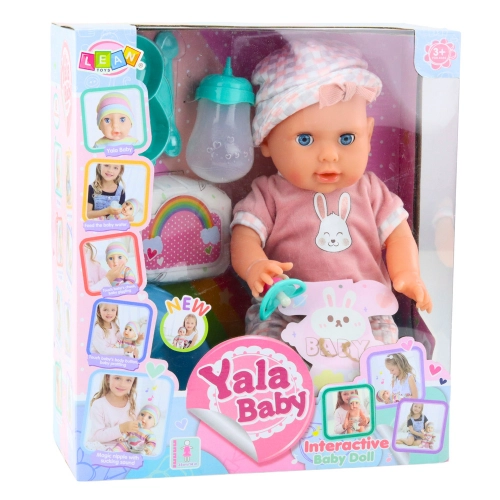 Baby Doll Infant Peeing Pink Set Accessories Sounds 35cm