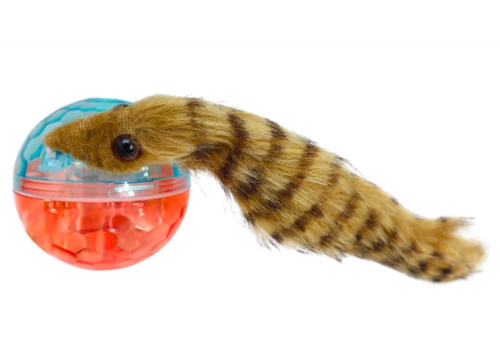 Ball with Fluffy Ferret Tail Interactive Bath Toy