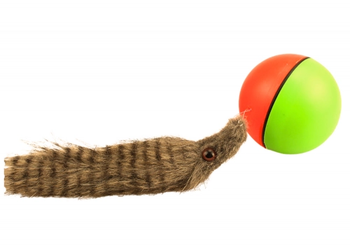 Ball with Fluffy Ferret Tail Interactive Bath Toy