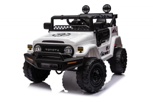 Divvietīgs bērnu elektromobilis Toyota FJ White  4x4