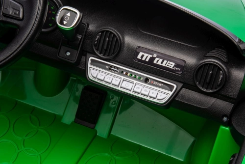 Divvietīgs bērnu elektromobilis S322 Green 4x4
