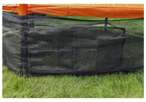 Batuts ar drošības tīklu un kāpnēm 427 cm (14ft)  LEAN SPORT BEST Orange