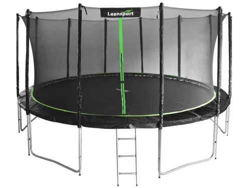 Батут с защитной сеткой и лестница 488 см (16ft) Sport PRO Green