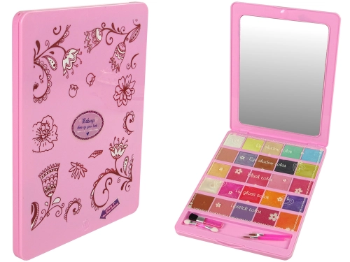 Beauty Set Palette Mirror Shadows Gloss