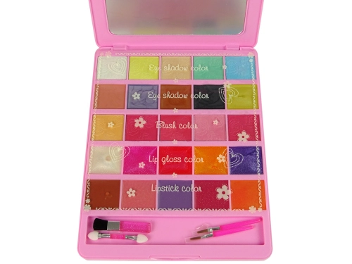 Beauty Set Palette Mirror Shadows Gloss