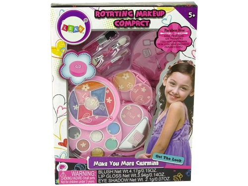 Beauty Set Round Palette Gloss Pink