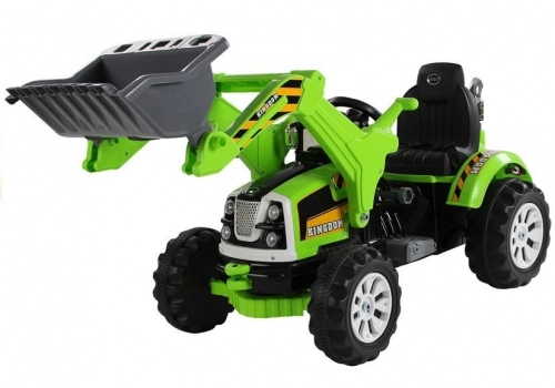 Bērnu elektriskais traktors ar kausu Green