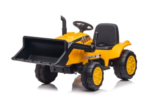 Bērnu elektriskais traktors ar piekabi S617 Yellow