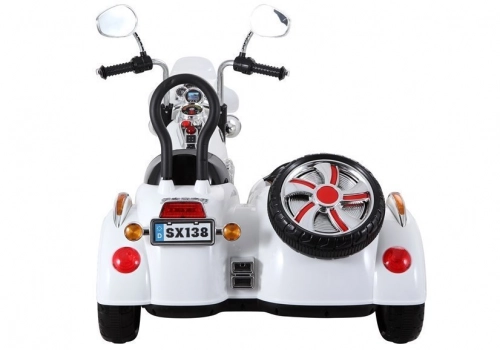 Детский электромотоцикл SX138 White
