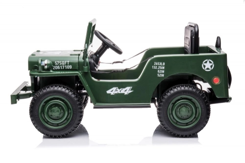 Bērnu elektroauto JH-103 Army Green 4x4