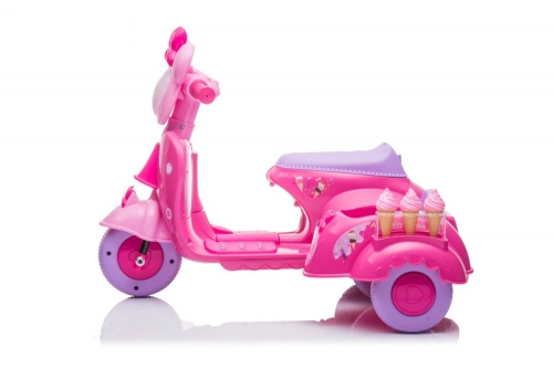 Детский трицикл на аккумуляторе Ice Cream Shop JT5258 Pink