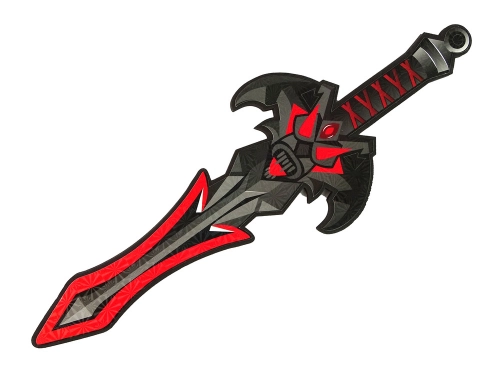 Black Warrior Sword Shield Set in EVA Foam.