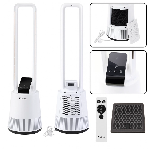Bladeless Floor Fan Oscillation Timer LCD Display REMOTE CONTROL
