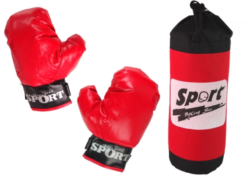 Boxing Set Sack + Velcro gloves