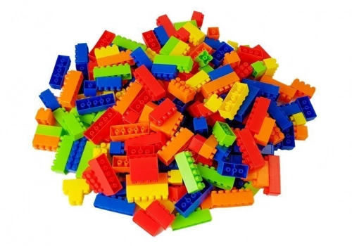 Building Blocks in a Jar 35 cm car 205 bricks