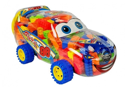 Building Blocks in a Jar 35 cm car 205 bricks