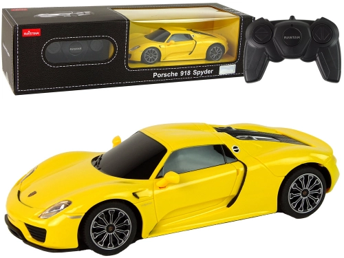 Car R/C Porsche 918 1:24 Rastar Yellow