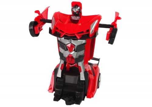 Car Robot Transformers 2in1 Pilot R/C Light Sound Drift Colour Red
